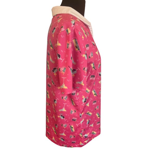 Vibrant Pink Patterned Women's Skort - Picture 5 of 15
